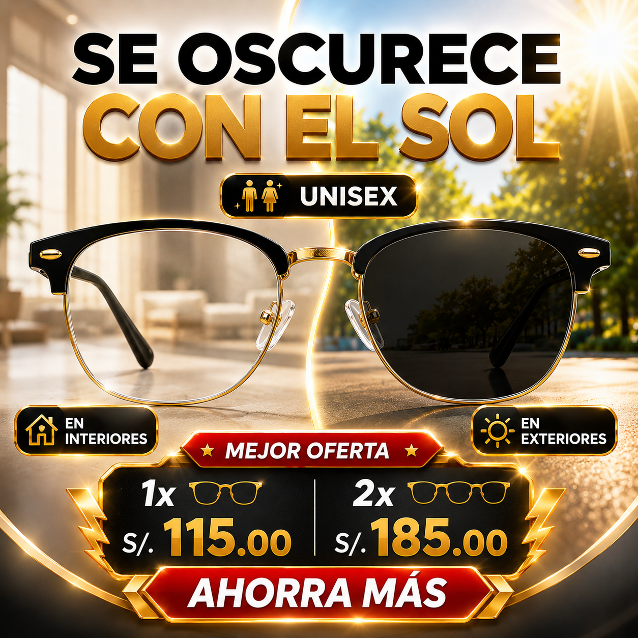NeuroLens™ - Gafas Fotocromaticas Y con Proteccion Luz Azul